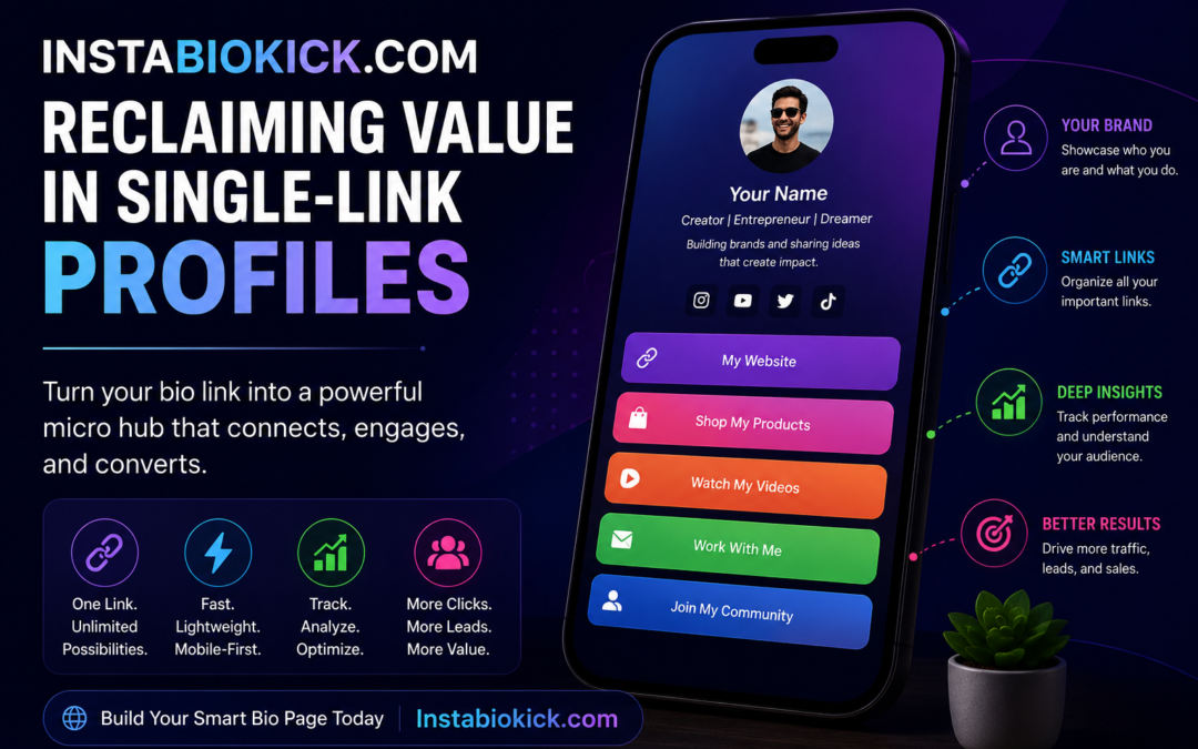 Instabiokick.com: Reclaiming Value in Single-Link Profiles